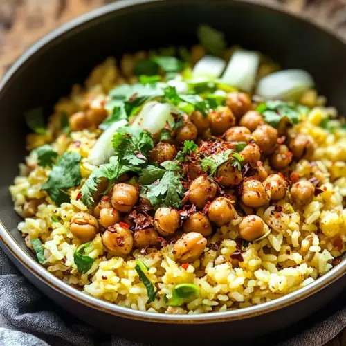 Coconut Rice with Spiced Chickpeas