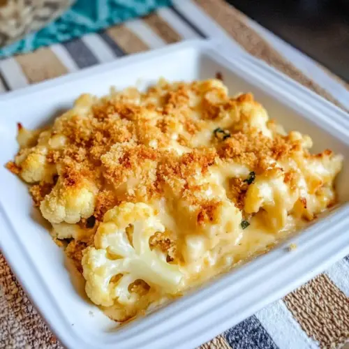 glorious baked cheese cauliflower