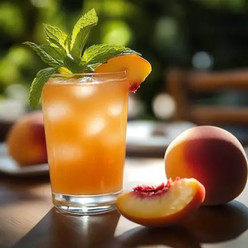 Ultimate Peach Bellini Mocktail