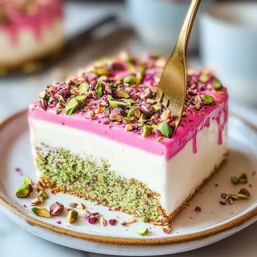 Pistachio Rose Milk Cake