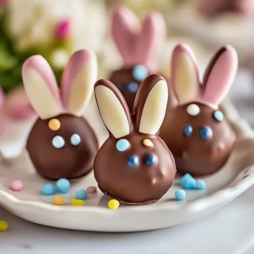 Bunny-Shaped Chocolate Truffles