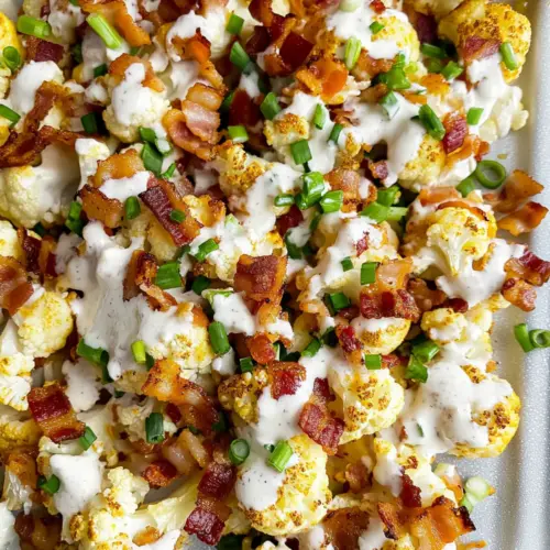 Loaded Roasted Cauliflower Recipe