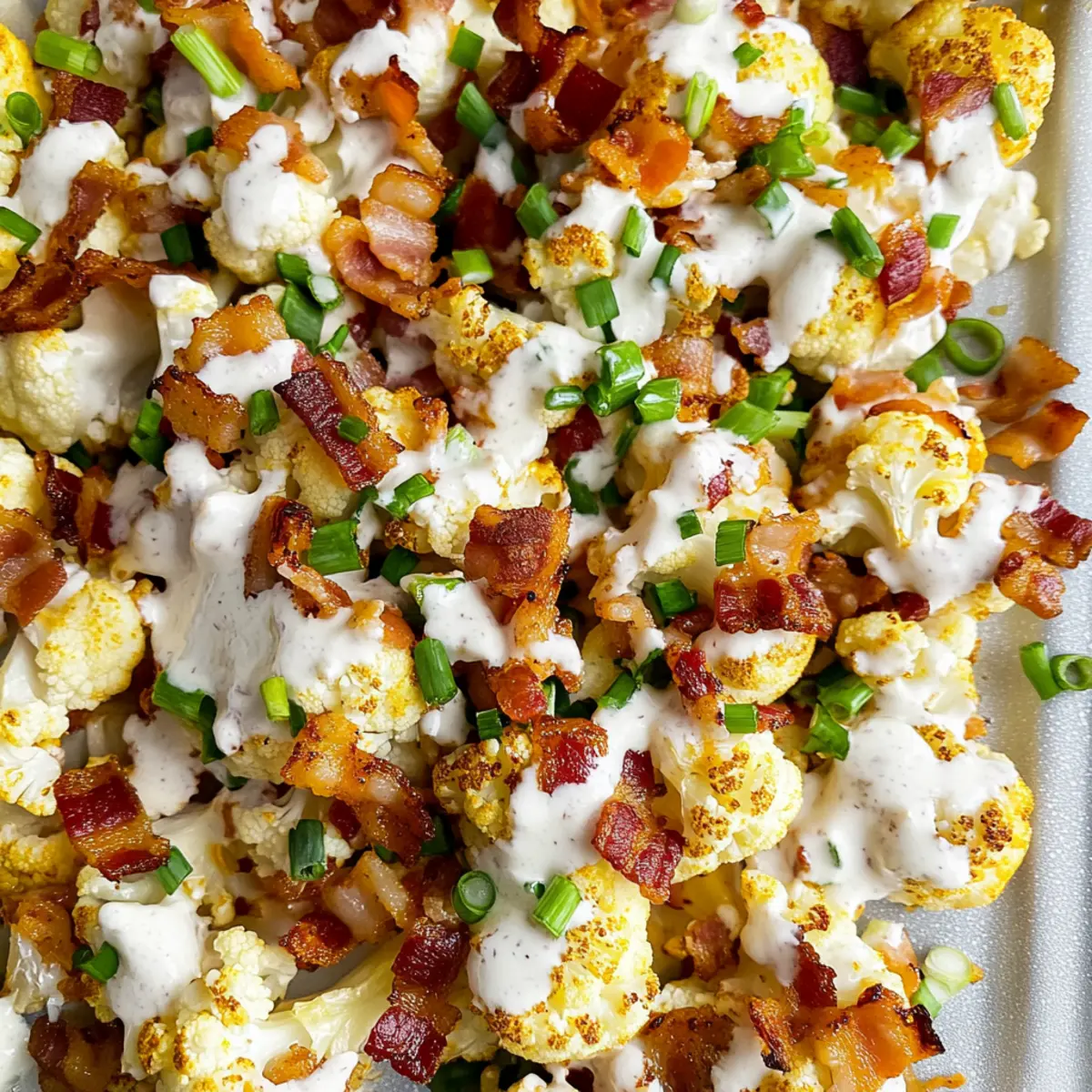 Loaded Roasted Cauliflower Recipe