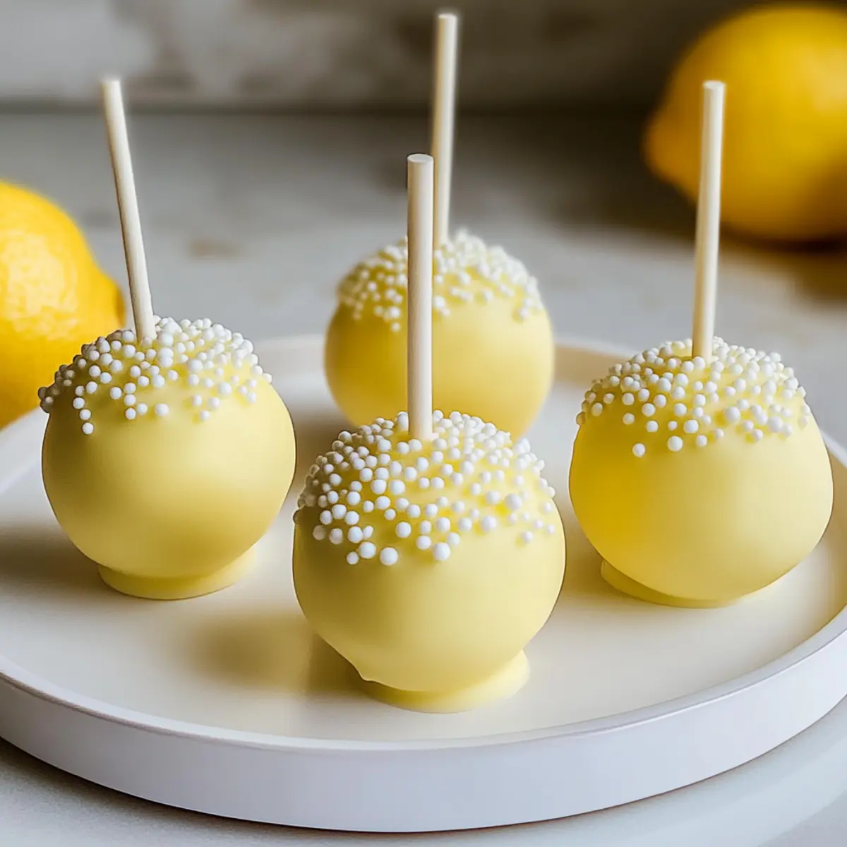 Lemon Cake Pops