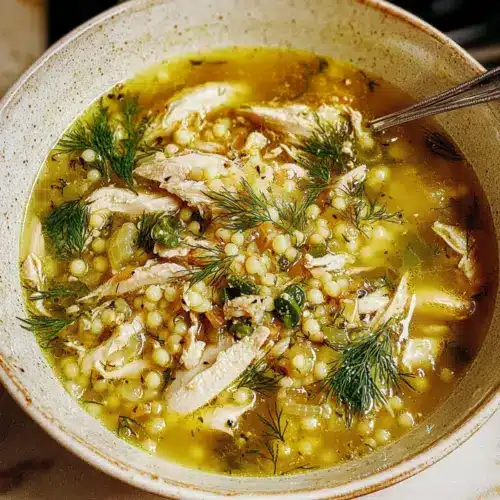 Lemon Chicken Couscous Soup