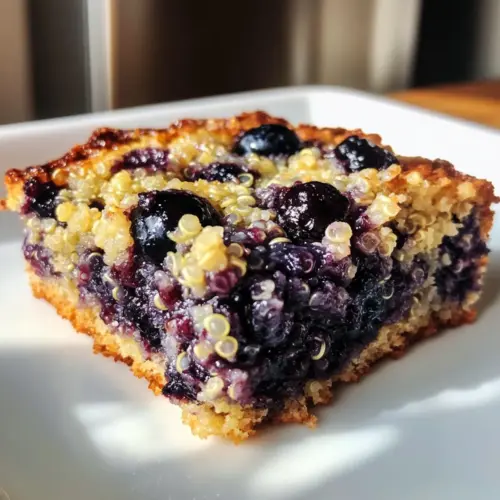 Blueberry Quinoa Breakfast Bake