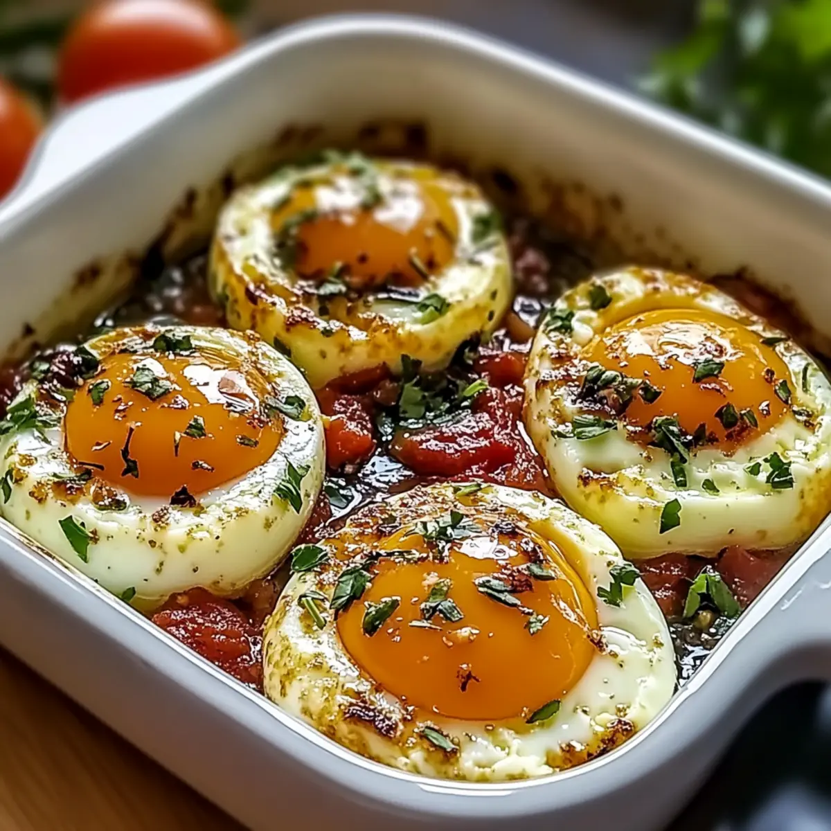 Mediterranean Baked Feta Eggs