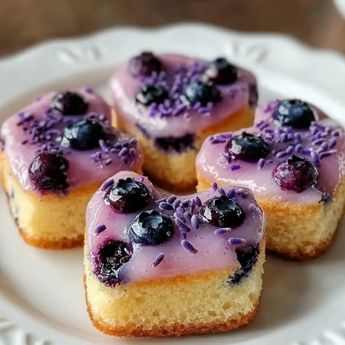 Lavender Blueberry Tea Cakes