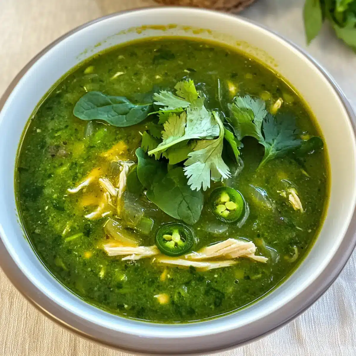 Green Garlic & Ginger Chicken and Rice Soup