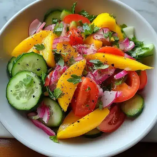 Mango Salad Recipe with Lime Dressing