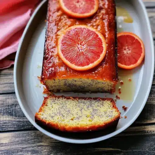 Blood Orange Greek Yogurt Poppy Seed Breakfast Cake