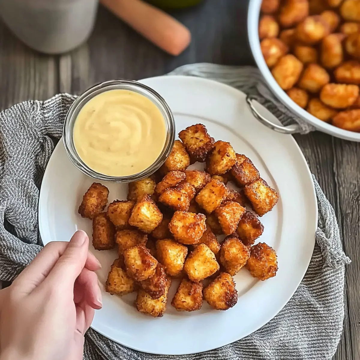 Vegan Chick-fil-A style Tofu Nuggets