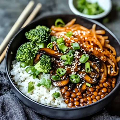 Korean Lentils Vegan Bulgogi