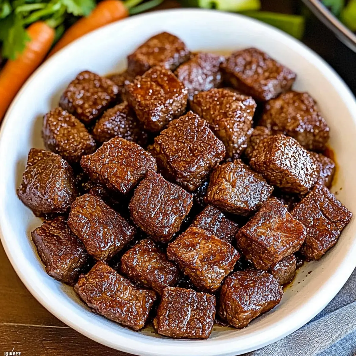 Air Fryer Juicy Steak Bites