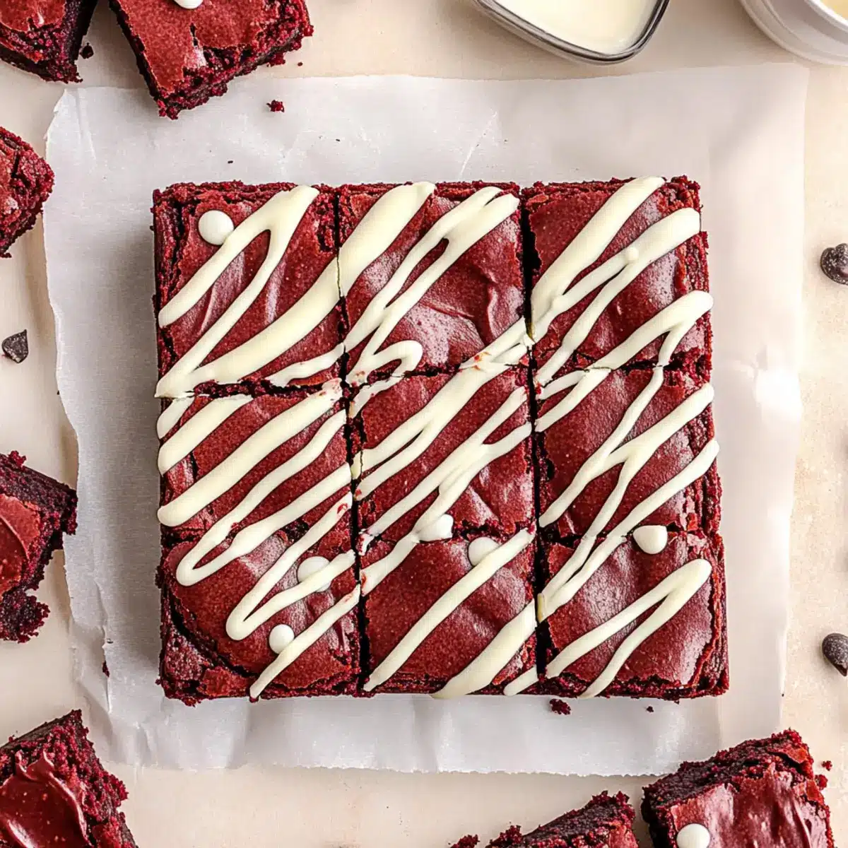 Red Velvet Brownies